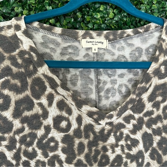 Sweet Love Jen On The Hunt Mocha Brown Leopard Maxi Dress Size S - Picture 8 of 15